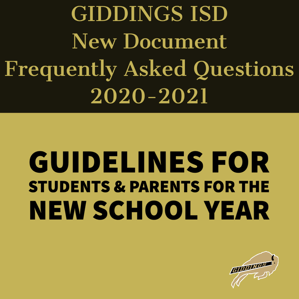2020-21 GISD Frequently Asked Questions