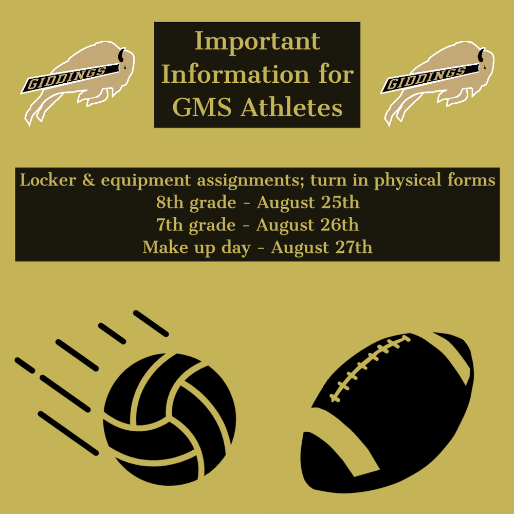 Important Information for GMS Athletes