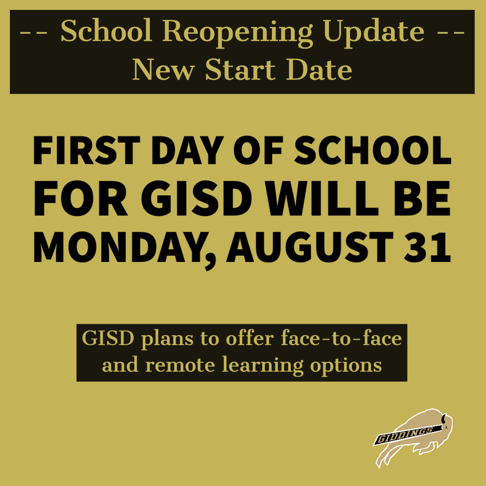 Delay By TEA Pushes GISD Start Date Giddings Elementary School