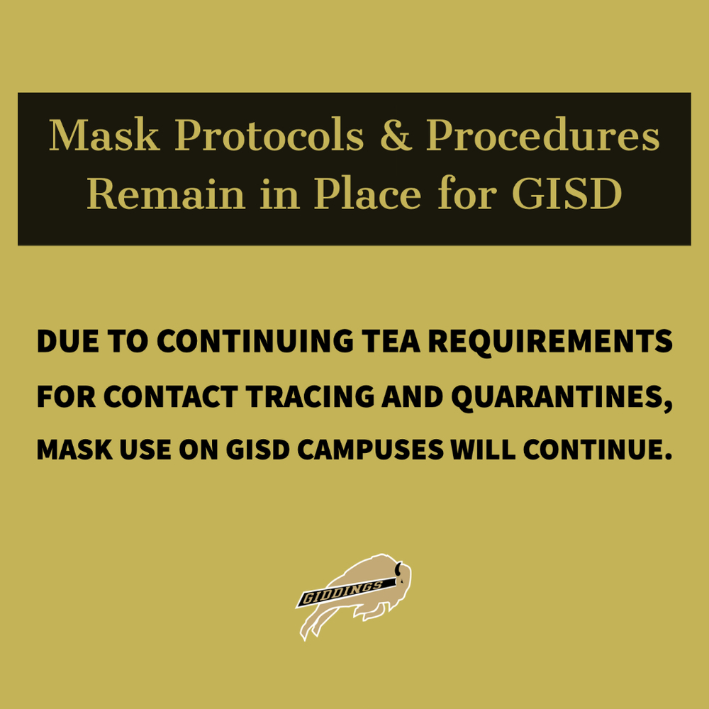 Mask Policy for GISD to Remain In Place
