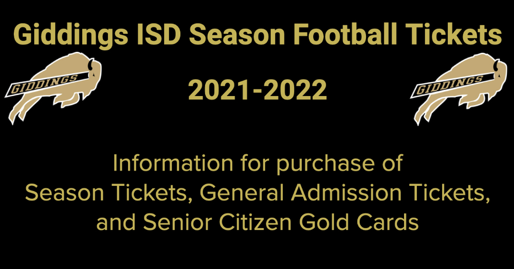 GISD Season Ticket Information