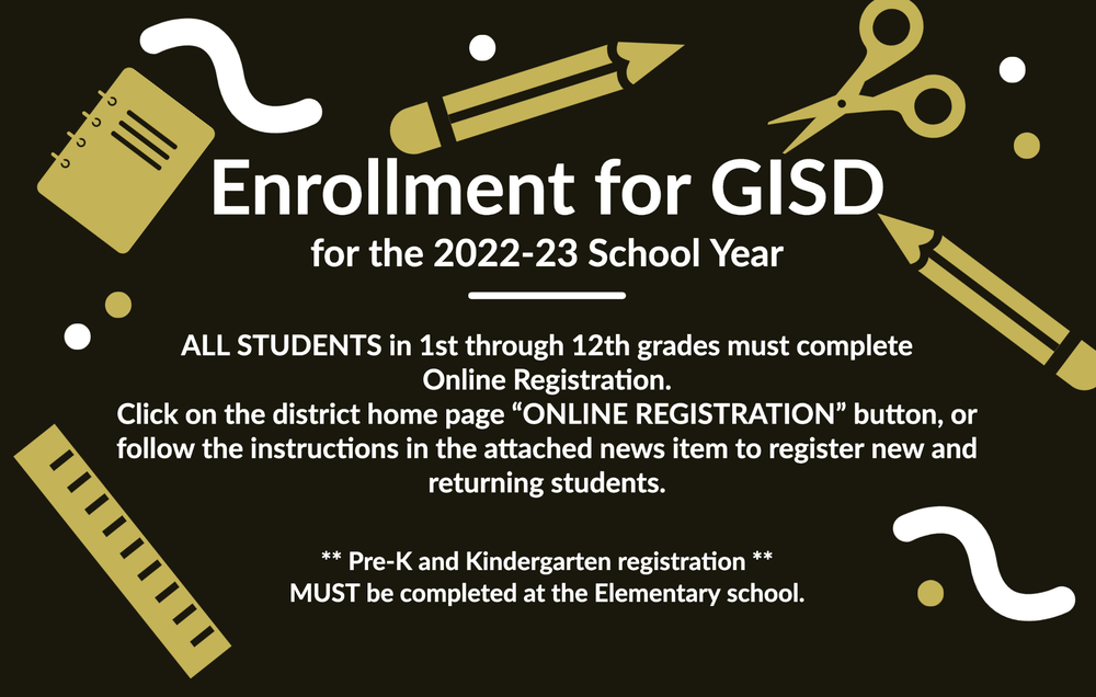 All Students Must Complete Online Registration