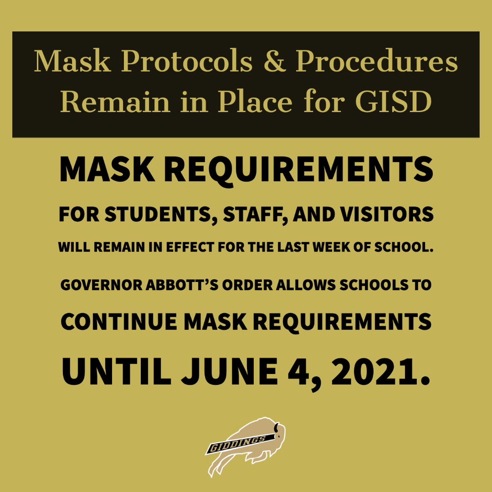 Mask Requirements Remain In Place