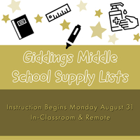 GMS School Supply Lists