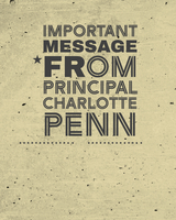 Message from Prinicipal Charlotte Penn