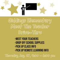 REMINDER - Meet The Teacher Drive-Thru