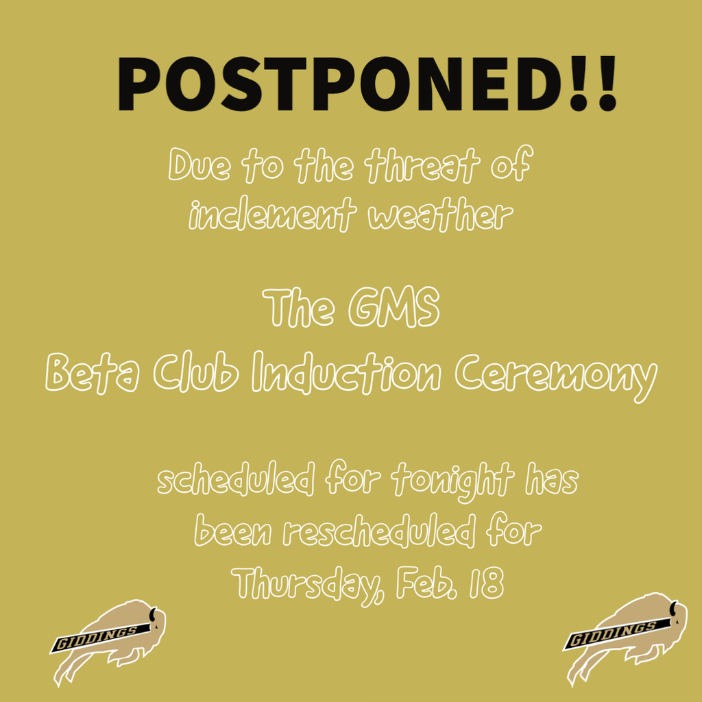 Beta Club Induction Postponed