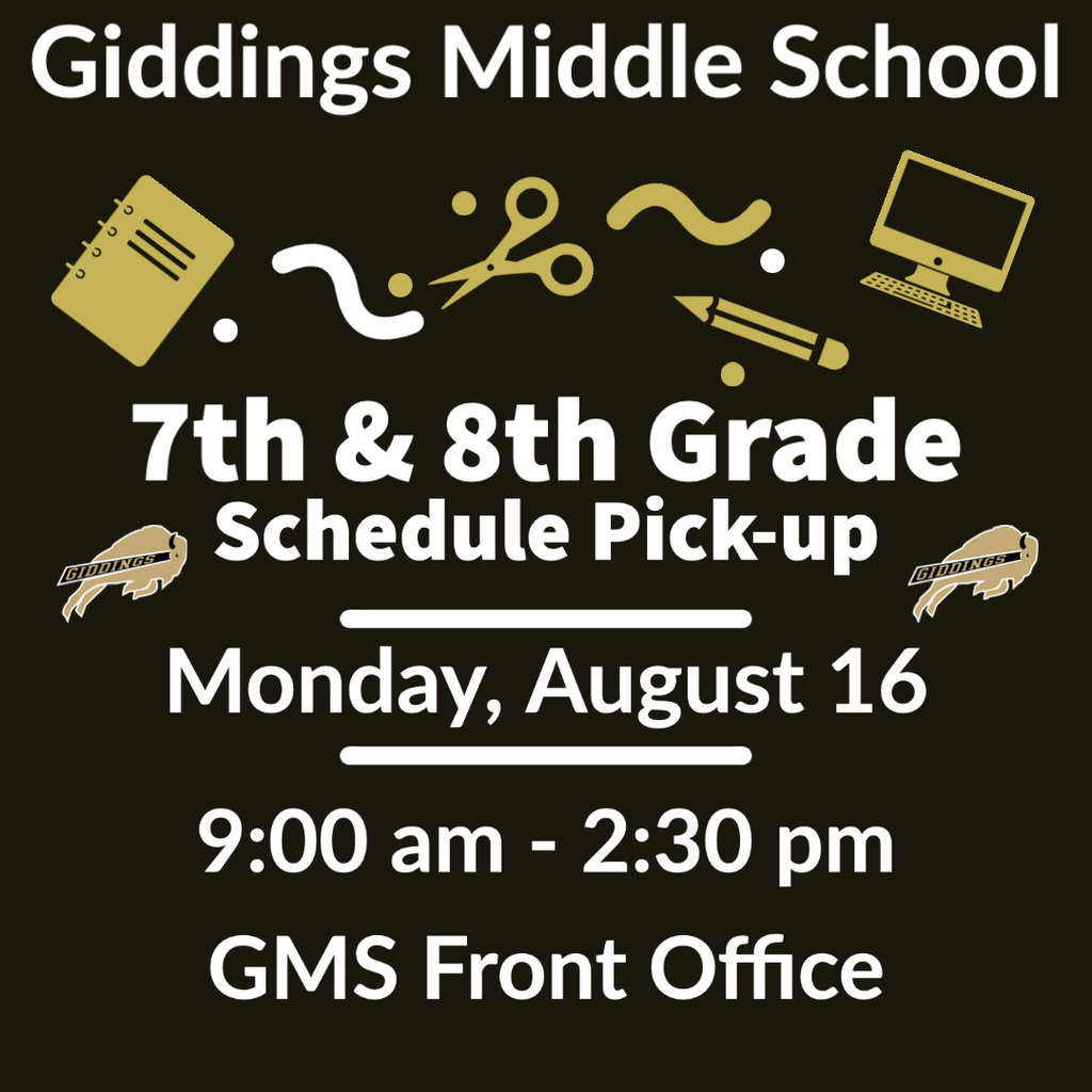 GMS 7th & 8th Grade Pick up