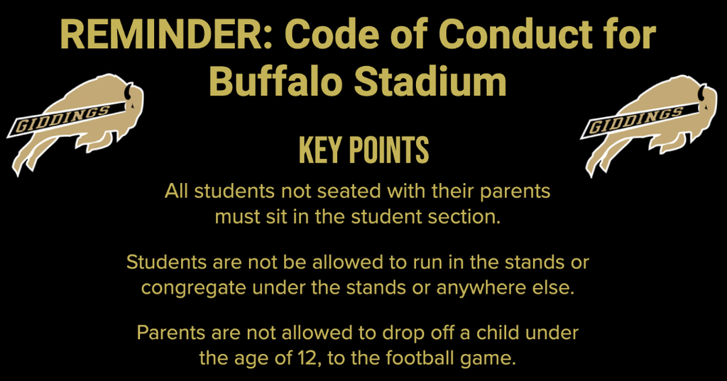 Code of Conduct for Buffalo Stadium