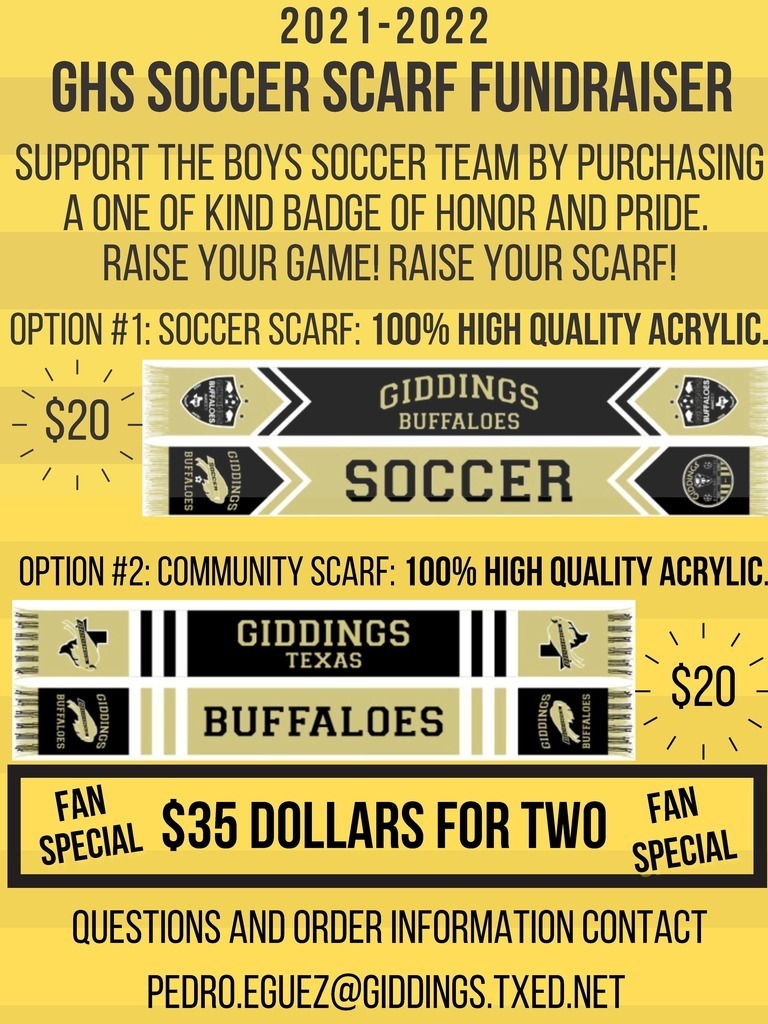 GHS Soccer Scarf Fundraiser