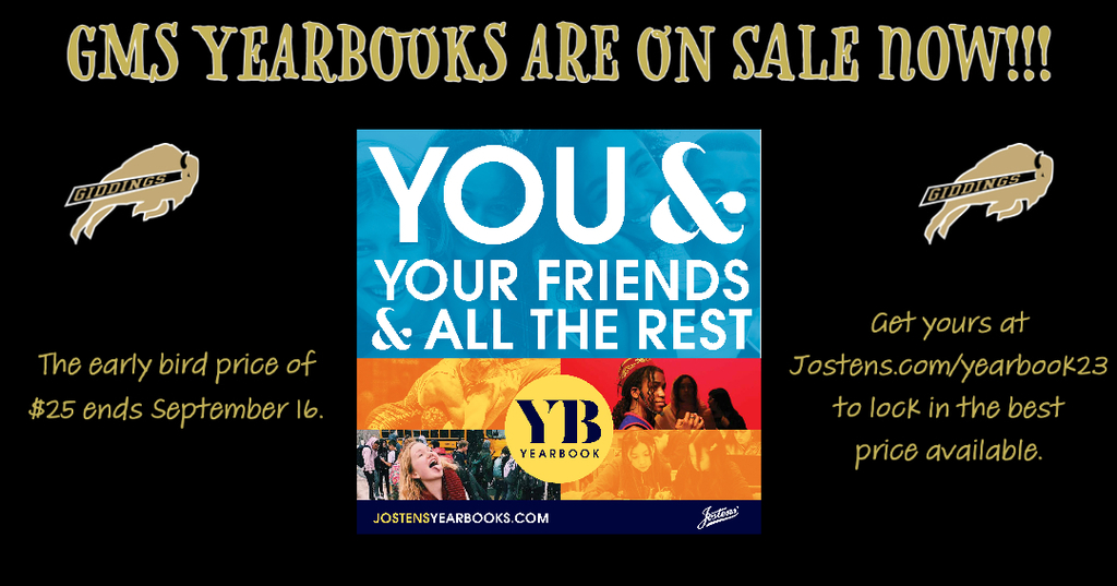 GMS  Yearbooks are on sale now!