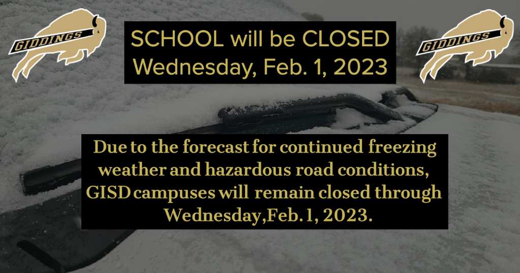 School Closed Feb 1, 2023