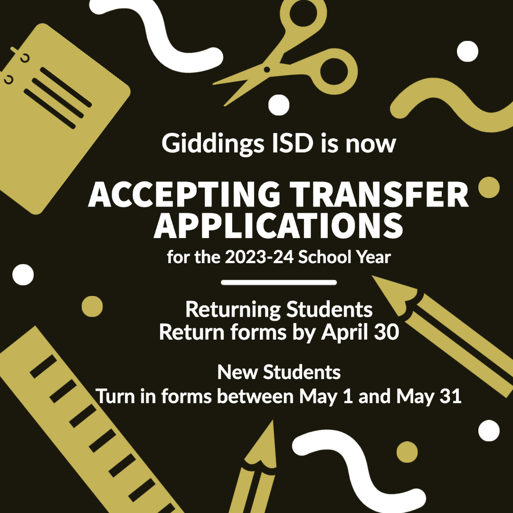 Transfer Applications Being Accepted Now